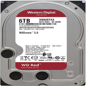  هارد دیسک اینترنال وسترن دیجیتال مدل WD60EFAX Red ظرفیت 6 ترابایت 